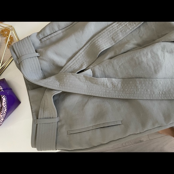 Aritzia Wilfred Tie Front Basalt Grey Pants - Picture 3 of 6